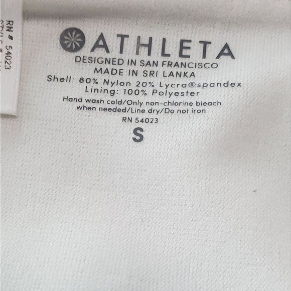 NWT Athleta Retro Palm Black & White Bikini Bottoms - Picture 8 of 8